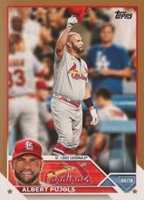 2023 Topps #5 Albert Pujols Gold Baseball Card