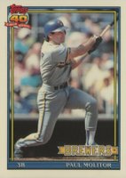 1991 Topps Tiffany #95 Paul Molitor Baseball Card
