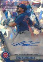 2019 Bowman's Best Best of 2019 Autographs #B19KS Kyle Schwarber Atomic Refractor Baseball Card