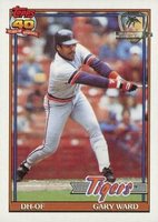 1991 Topps Desert Shield #556 Gary Ward Baseball Card