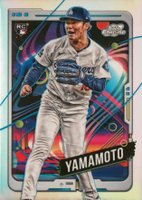 2024 Topps Chrome Cosmic #125 Yoshinobu Yamamoto Refractor Baseball Card