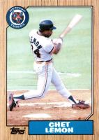 1987 Topps Tiffany #739 Chet Lemon Baseball Card