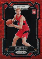 2023 Panini Prizm #134 Gradey Dick Red Choice Basketball Card