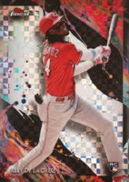 2024 Topps Finest #186 Elly de La Cruz Checkerboard Refractor Baseball Card