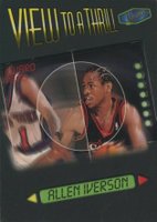 1997 Ultra View to a Thrill #VT2 Allen Iverson Basketball Card