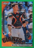 2010 Topps Chrome Wrapper Redemption #221 Buster Posey Green Refractor Baseball Card