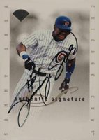 1996 Leaf Signature Extended Autographs # Sammy Sosa Baseball Card