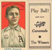 1910 Nadja Philadelphia Athletics # Jack Lapp World's Champion Baseball Card