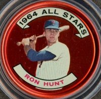 1964 Topps Coins #164 Ron Hunt Baseball Card
