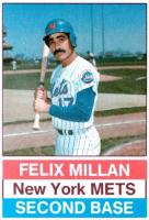 1976 Hostess #120 Felix Millan Hand Cut Baseball Card