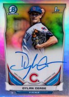 2014 Bowman Chrome Draft Pick Autograph #DC Dylan Cease Refractor Baseball Card