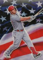 2020 Panini Donruss Optic Stars and Stripes #SS2 Mike Trout Baseball Card