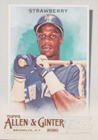 2020 Topps Allen & Ginter #66 Darryl Strawberry Silver Portrait Baseball Card