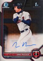 2022 Bowman Chrome Prospect Autographs #CPAJRK Jake Rucker Baseball Card