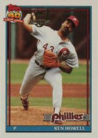 1991 Topps Desert Shield #209 Ken Howell Baseball Card