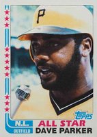 1982 Topps #343 Dave Parker Blackless Baseball Card