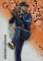 2022 Topps Pristine #261 Shohei Ohtani Orange Refractor Baseball Card