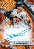 2024 Bowman's Best Best of 2024 Autographs #B24TF Tyler Fitzgerald Orange X-Fractor Baseball Card