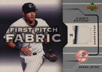 2005 Upper Deck First Pitch Fabric #GU-DJ Derek Jeter Pants Baseball Card