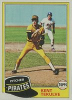 1981 Topps #695 Kent Tekulve Baseball Card