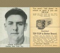 1947 Tip Top Bread # Aaron Robinson Baseball Card