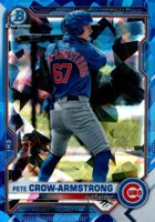 2021 Bowman Draft Chrome Sapphire Edition #BDC12 Pete Crow-Armstrong Baseball Card