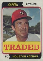 1974 Topps Traded #42T Claude Osteen Baseball Card