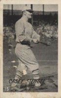 1923 Strip Card #15 Casey Stengel Hand Cut Baseball Card