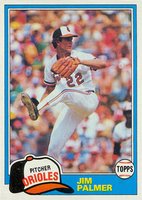 1981 Topps #210 Jim Palmer Baseball Card