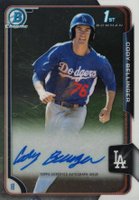 2015 Bowman Chrome Autograph Prospect #CBE Cody Bellinger Baseball Card
