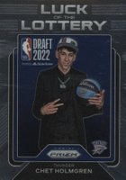 2022 Panini Prizm Luck of the Lottery #13 Chet Holmgren Basketball Card