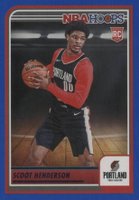 2023 Panini NBA Hoops #232 Scoot Henderson Blue Basketball Card