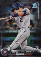 2017 Bowman Chrome #12 Alex Bregman Gray Uniform Baseball Card