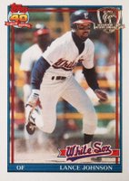 1991 Topps Desert Shield #243 Lance Johnson Baseball Card