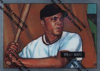 1997 Topps Willie Mays Finest #1 1951 Bowman Reprint w/Coating Baseball Card