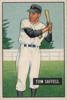 1951 Bowman #130 Tom Saffell Baseball Card