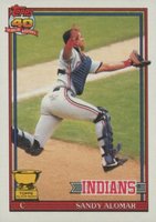 1991 Topps #165 Sandy Alomar Baseball Card