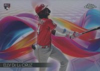 2024 Topps Chrome Helix #HX11 Elly de La Cruz Baseball Card
