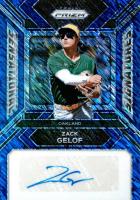 2024 Panini Prizm Sensational Signatures #SSZG Zack Gelof Blue Shimmer Fotl Baseball Card