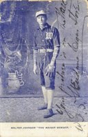 1901 Weiser Wonder Postcard # Walter Johnson Baseball Card