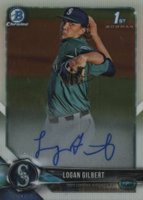 2018 Bowman Draft Chrome Draft Picks Autographs #CDALG Logan Gilbert Baseball Card