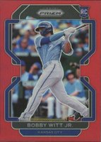 2022 Panini Prizm #33 Bobby Witt Jr. Red Prizm Baseball Card