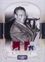 2008 Donruss Americana Celebrity Cuts #53 Lou Gehrig Century Combo Materials-Prime Baseball Card