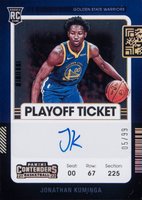 2021 Panini Contenders #107 Jonathan Kuminga Variation-Autograph-Playoff Basketball Card