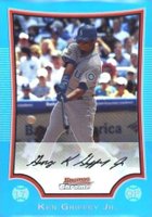 2009 Bowman Chrome #7 Ken Griffey Jr. Blue Refractor Baseball Card