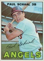 1967 Topps #58 Paul Schaal Bat natural above name Baseball Card