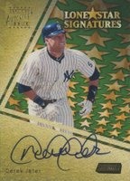 2000 Stadium Club Lone Star Signatures #LS1 Derek Jeter Baseball Card