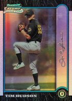 1999 Bowman Chrome #375 Tim Hudson Refractor Baseball Card