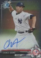 2017 Bowman Prospects Autographs #CAD Chance Adams Chrome Baseball Card