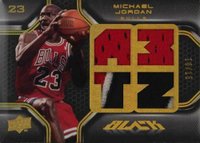 2008 Upper Deck Black #40 Michael Jordan Jersey-Gold Basketball Card
